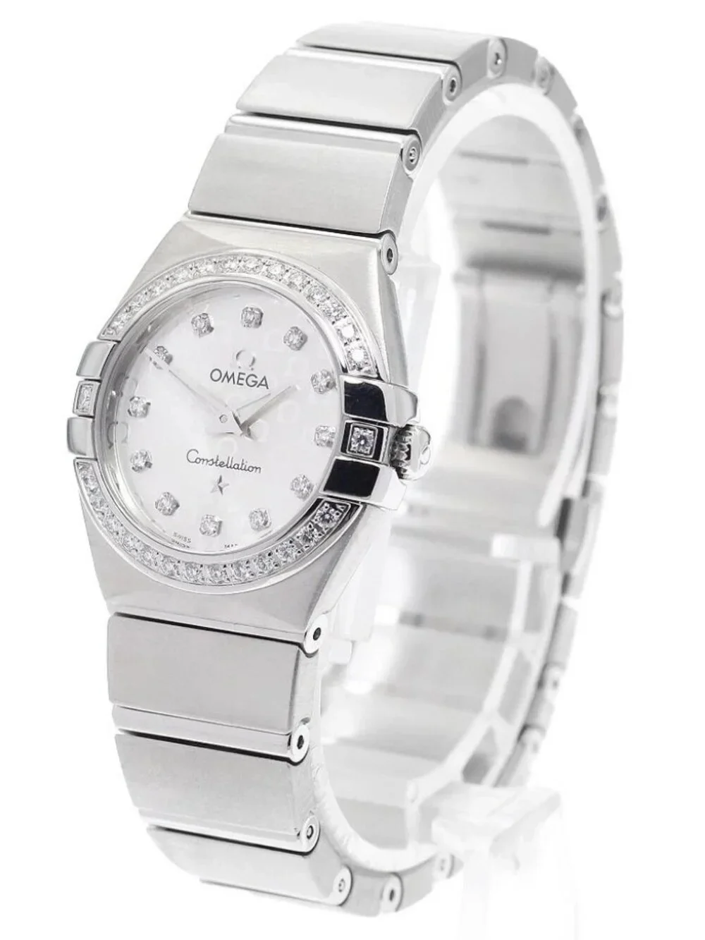 OMEGA Constellation 123.15.24.60.52.001 Diamond bezel 12P Quartz Ladies_966441
